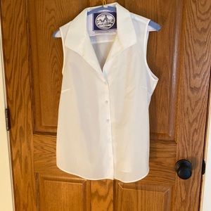 Wrinkle free white button down